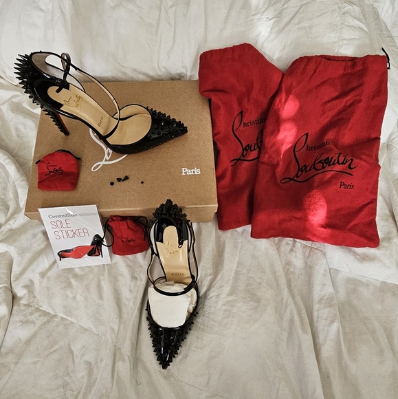 louboutin studded heels